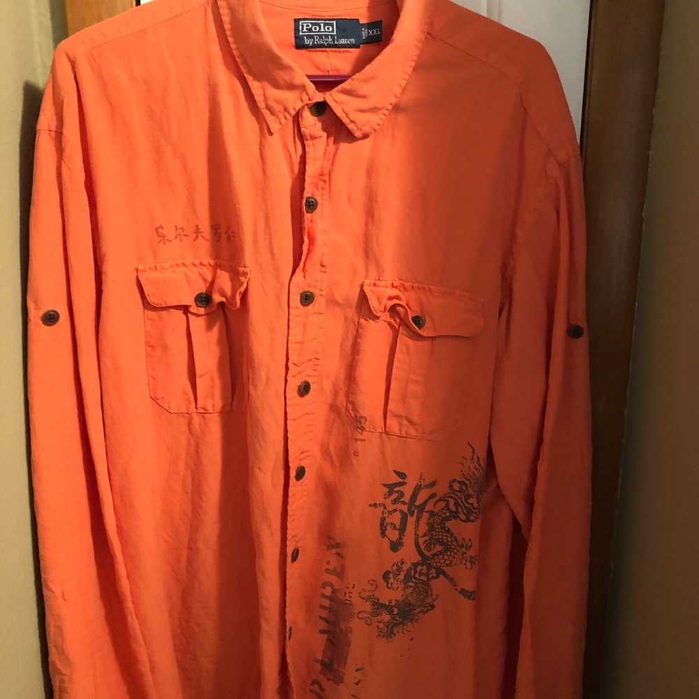 Polo long sleeve casual button down